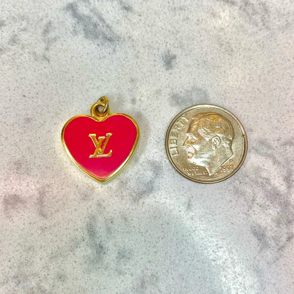 Louis Vuitton Authentic Heart Enamel Charm - Picture 2 of 2